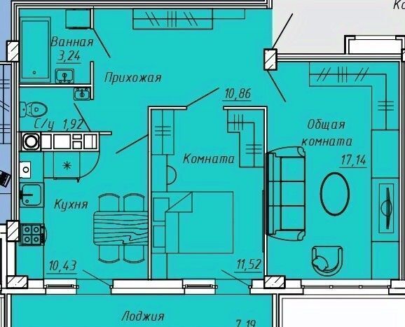 квартира г Иваново р-н Октябрьский ул Апрельская 95 фото 1