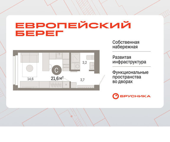 квартира р-н Октябрьский Речной вокзал микрорайон Европейский Берег фото
