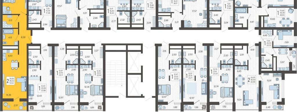 квартира г Сочи микрорайон Бытха Ясногорская улица, 16/2к 8 фото 2