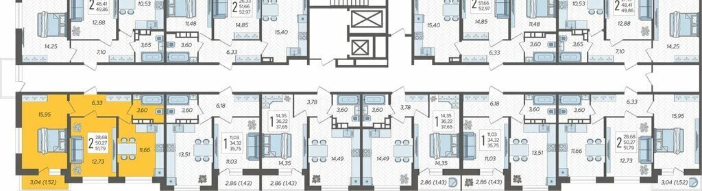 квартира г Краснодар ЖК «Смородина» фото 2