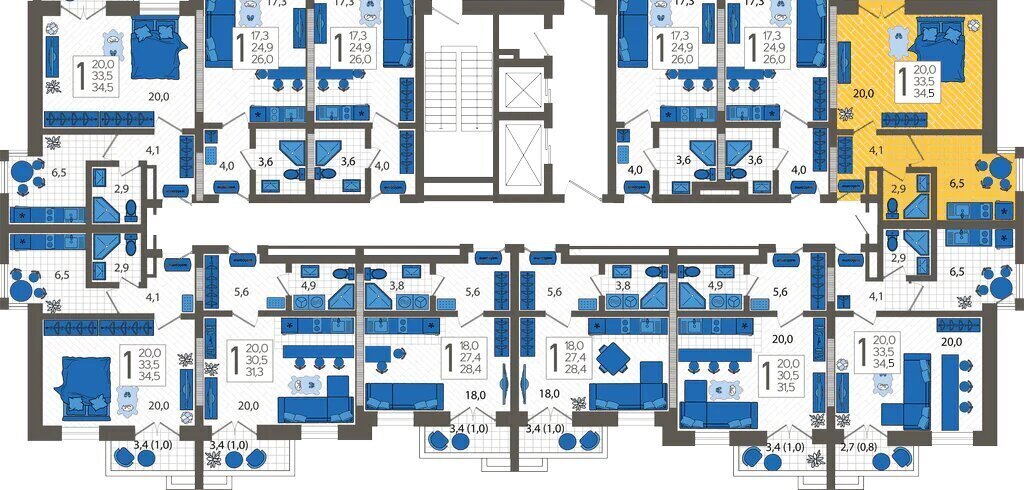 квартира г Сочи ул Искры 88к/10 фото 2