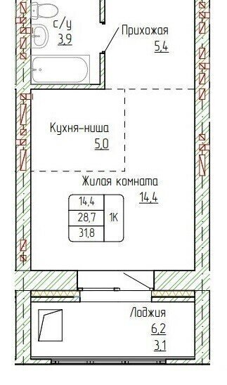 квартира г Новоалтайск ул Титова 6 фото 1