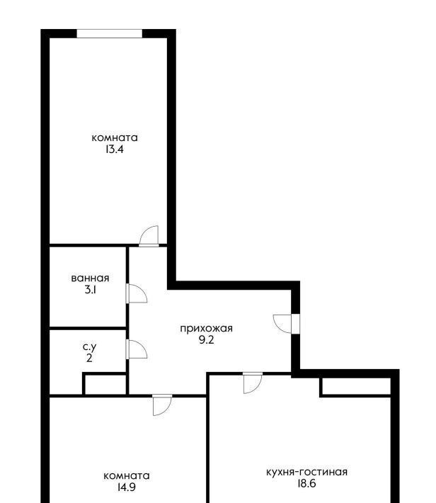 квартира г Краснодар р-н Прикубанский ул Домбайская 55к/5 фото 1