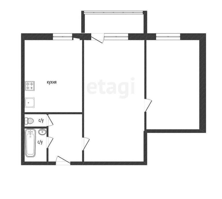 квартира г Курган ул Тобольная 56 фото 1