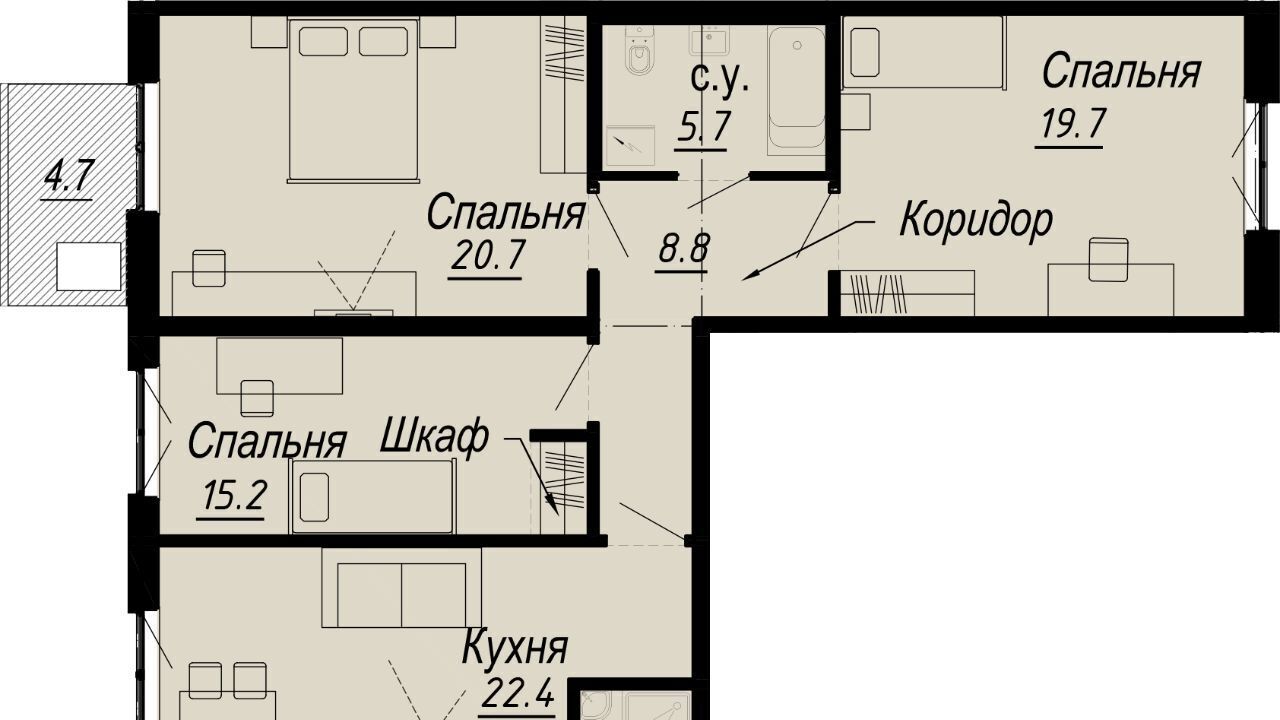 квартира г Санкт-Петербург метро Петроградская наб Реки Карповки 27 фото 1