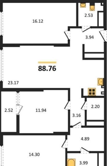 квартира г Пенза Пенза-4 пр-кт Строителей 1 р-н Октябрьский фото 2