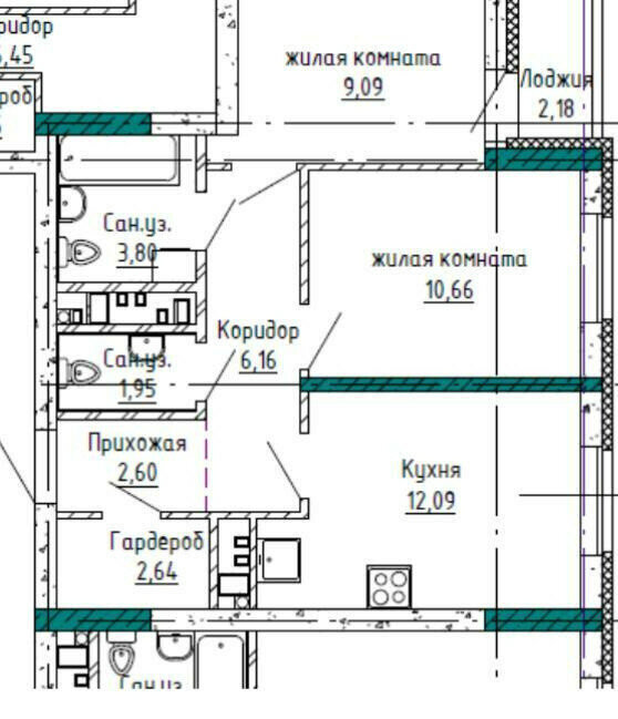 квартира г Екатеринбург Уральская ул Учителей 33 фото 2