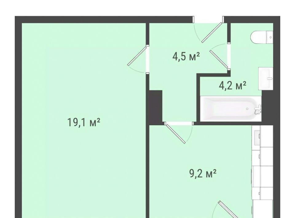 квартира г Омск п Биофабрика р-н Центральный 18к 1 фото 1