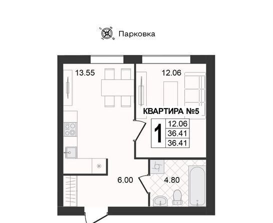 квартира г Муром ул 5-я Новослободская 1 фото 4