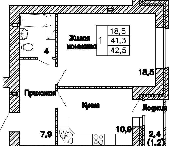 квартира г Воронеж р-н Коминтерновский ул Независимости секц. 1-2 фото 1