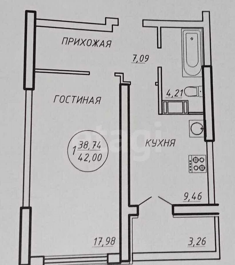 квартира г Саратов р-н Ленинский ул Лунная 30 фото 11