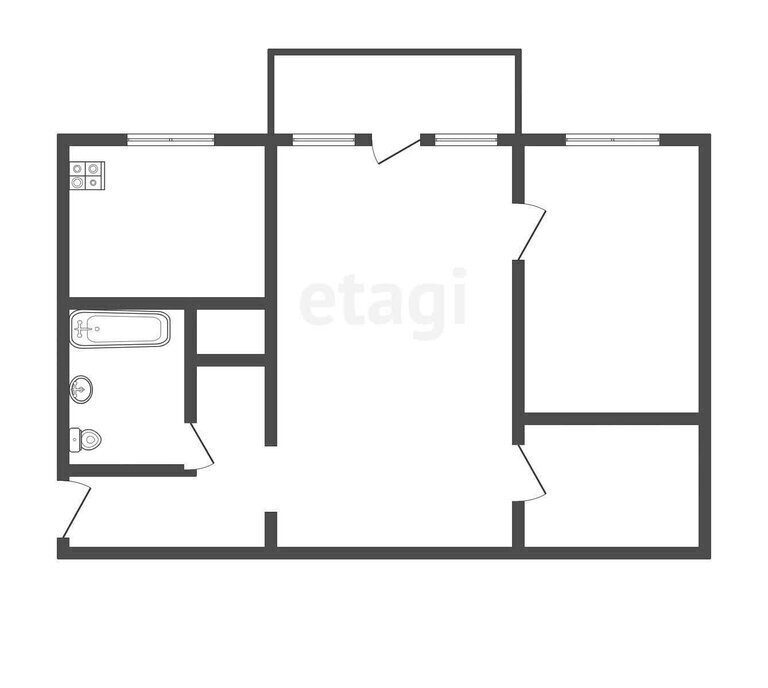 квартира г Ангарск 17, 15-й микрорайон фото 1
