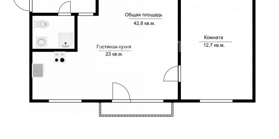 квартира г Томск пр-кт Фрунзе 216 фото 24