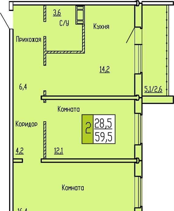 квартира г Курган Рябково ул Карбышева 52 корп. 2 фото 1