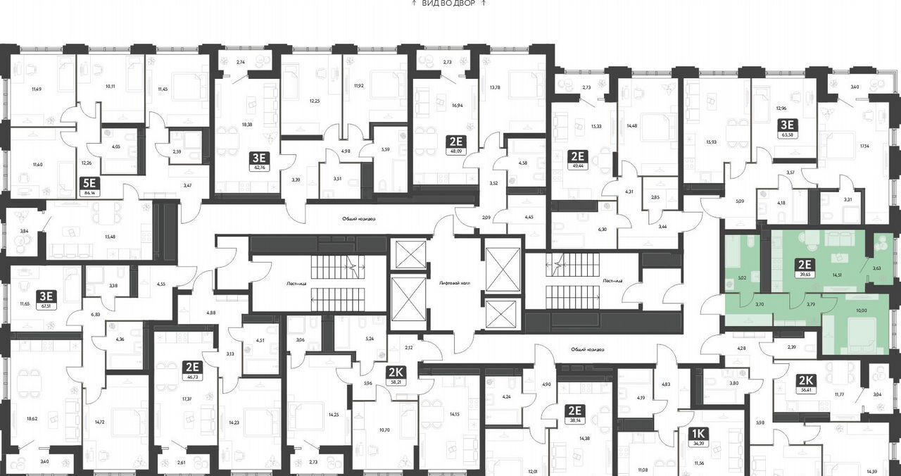 квартира г Екатеринбург Академический ул. В. Де Геннина, д. 3, блок 4. 5 фото 2