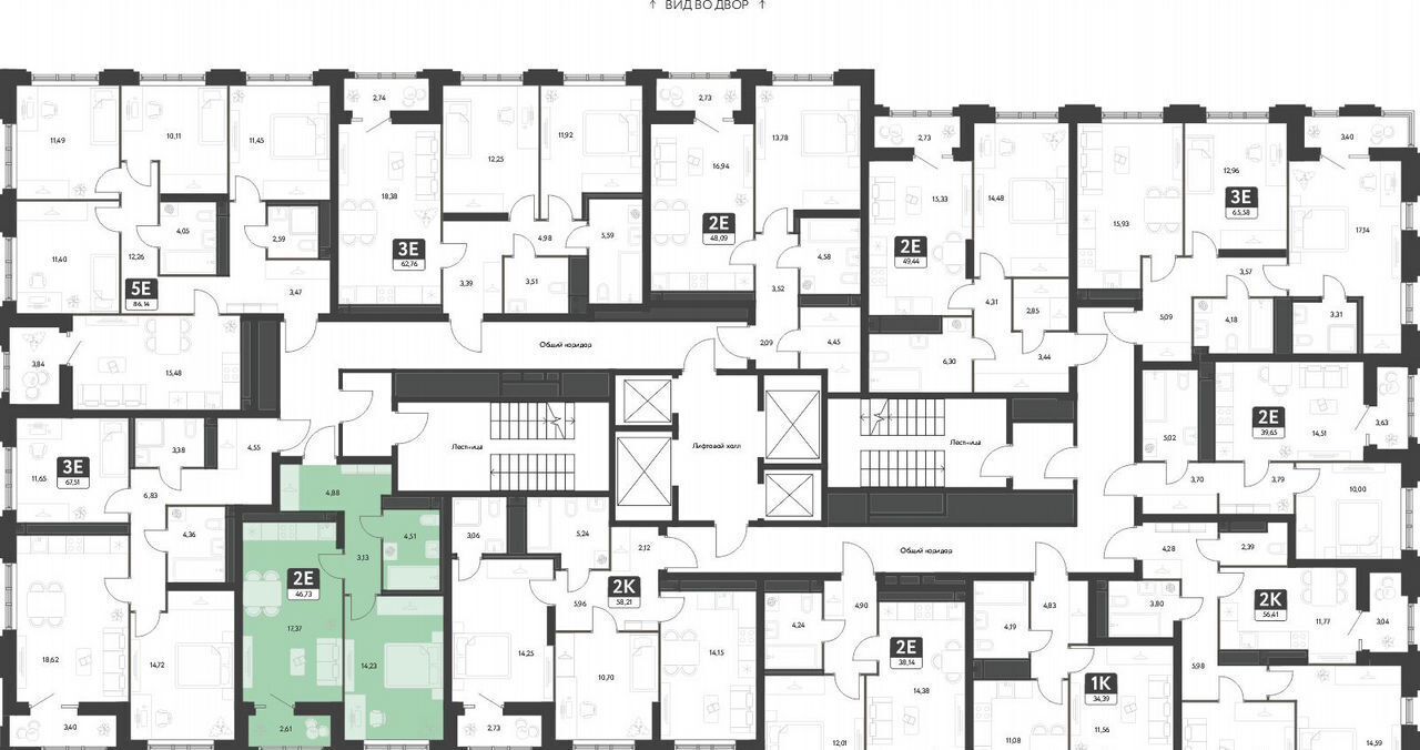 квартира г Екатеринбург Академический ул. В. Де Геннина, д. 3, блок 4. 5 фото 2