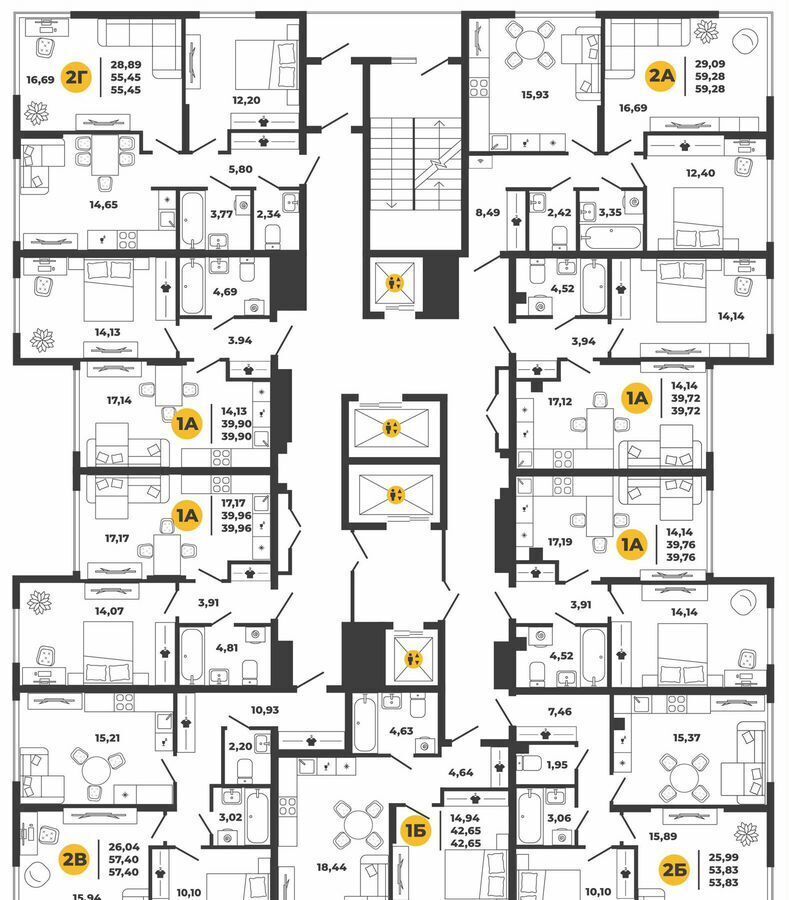 квартира г Пенза Пенза-4 пр-кт Строителей 1 р-н Октябрьский фото 2