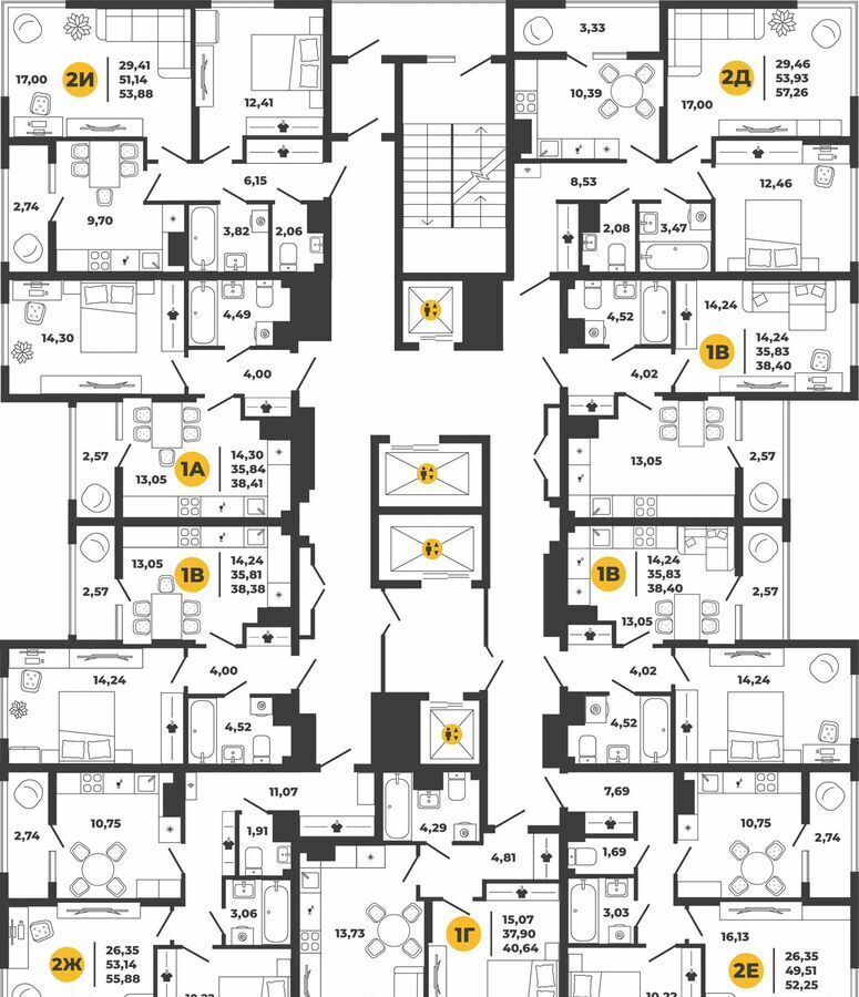квартира г Пенза Пенза-4 пр-кт Строителей 1 р-н Октябрьский фото 2