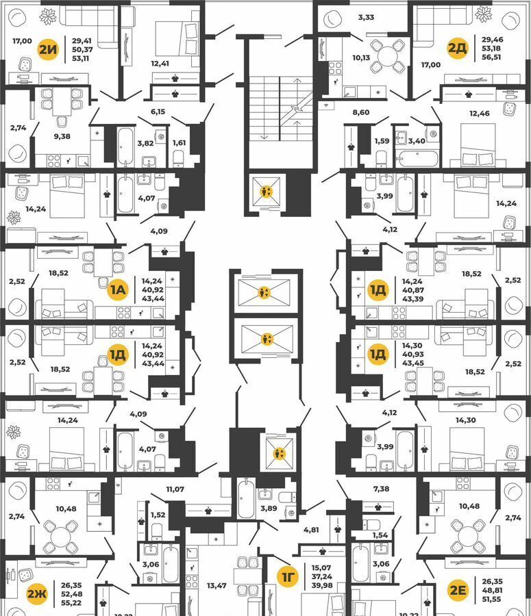 квартира г Пенза Пенза-4 пр-кт Строителей 1 р-н Октябрьский фото 2