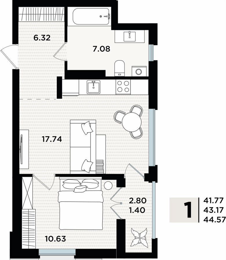 квартира г Пионерский ул Рензаева 3 фото 2