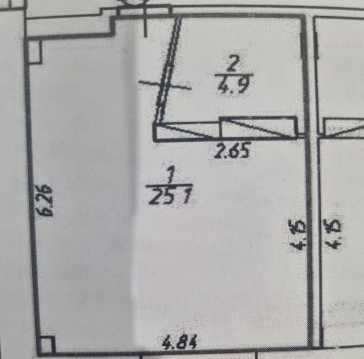 квартира г Омск р-н Кировский ул Мельничная 87к/3 фото 3