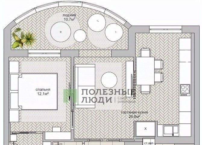 квартира г Барнаул р-н Центральный ул Гоголя 46а фото 2