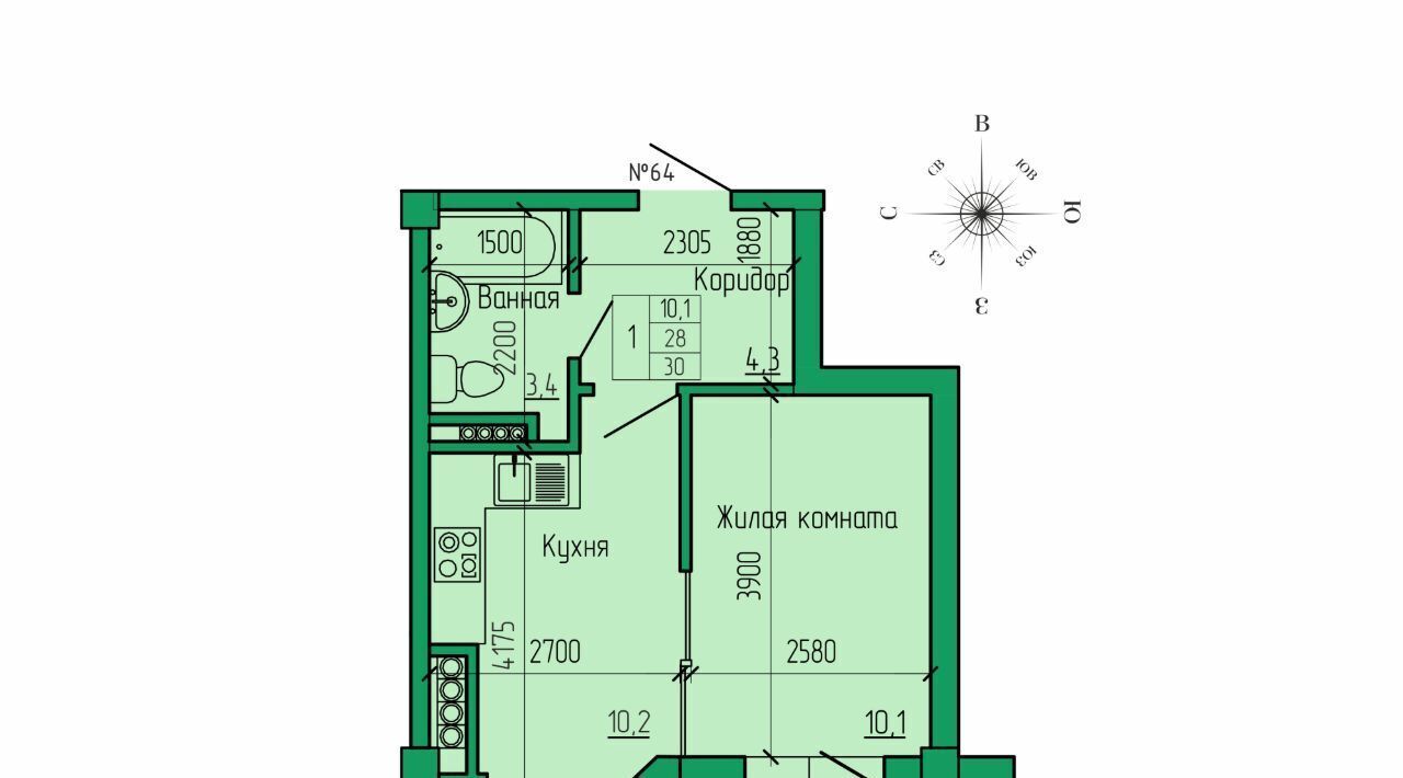 квартира г Ессентуки ЖК «Кленовая роща» фото 1