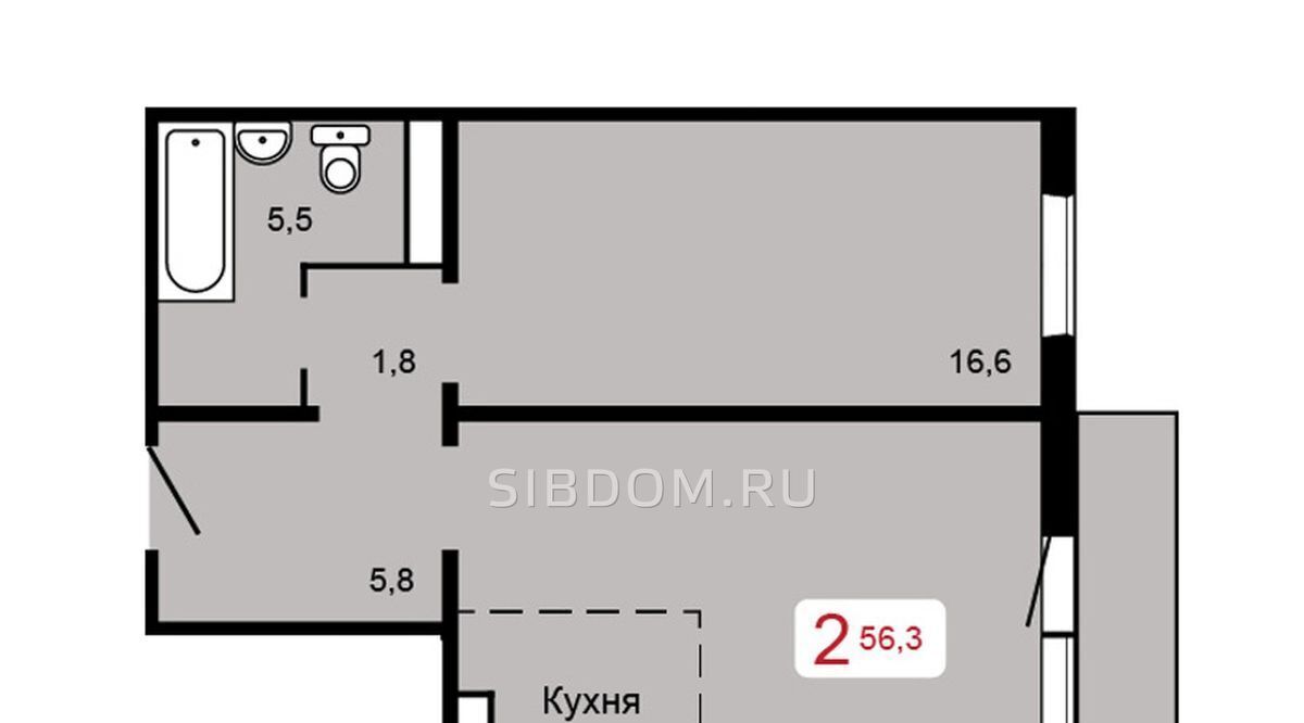 квартира г Красноярск р-н Свердловский ул 60 лет Октября 86а фото 10