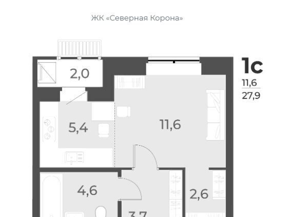 квартира г Новосибирск Заельцовская ул имени генерал-майора Рожкина А.Н. 12 фото 10