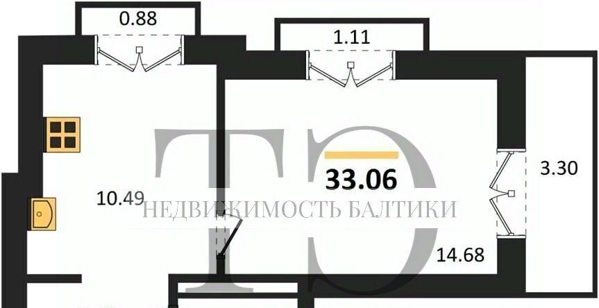 квартира г Калининград р-н Ленинградский ул Героя России Катериничева фото 1