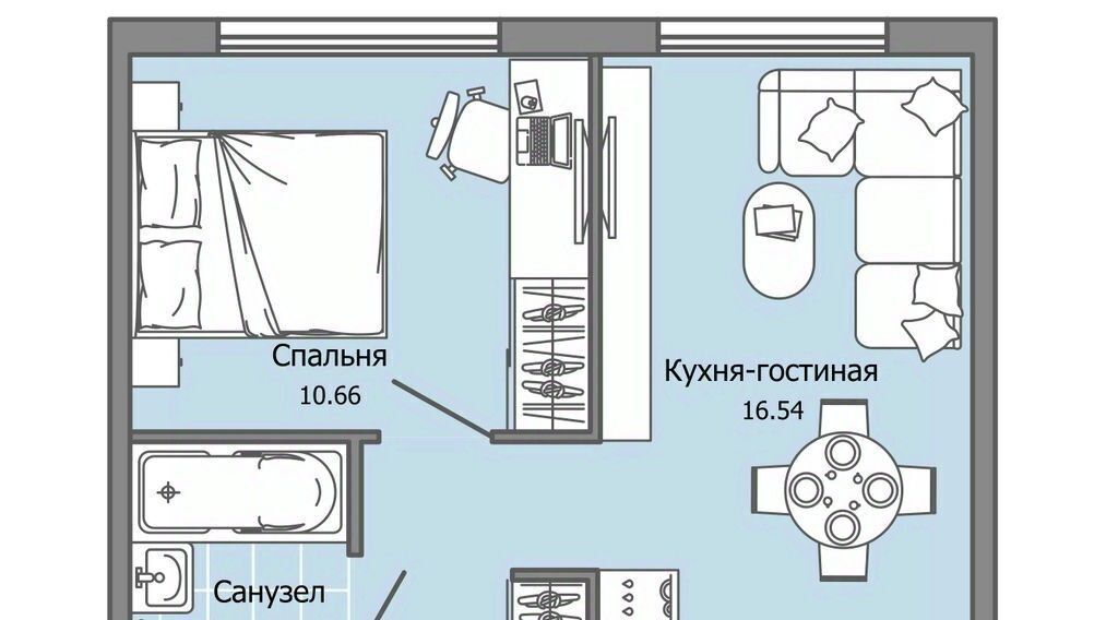 квартира г Ульяновск р-н Засвияжский Город Новаторов жилой комплекс, 2 фото 1