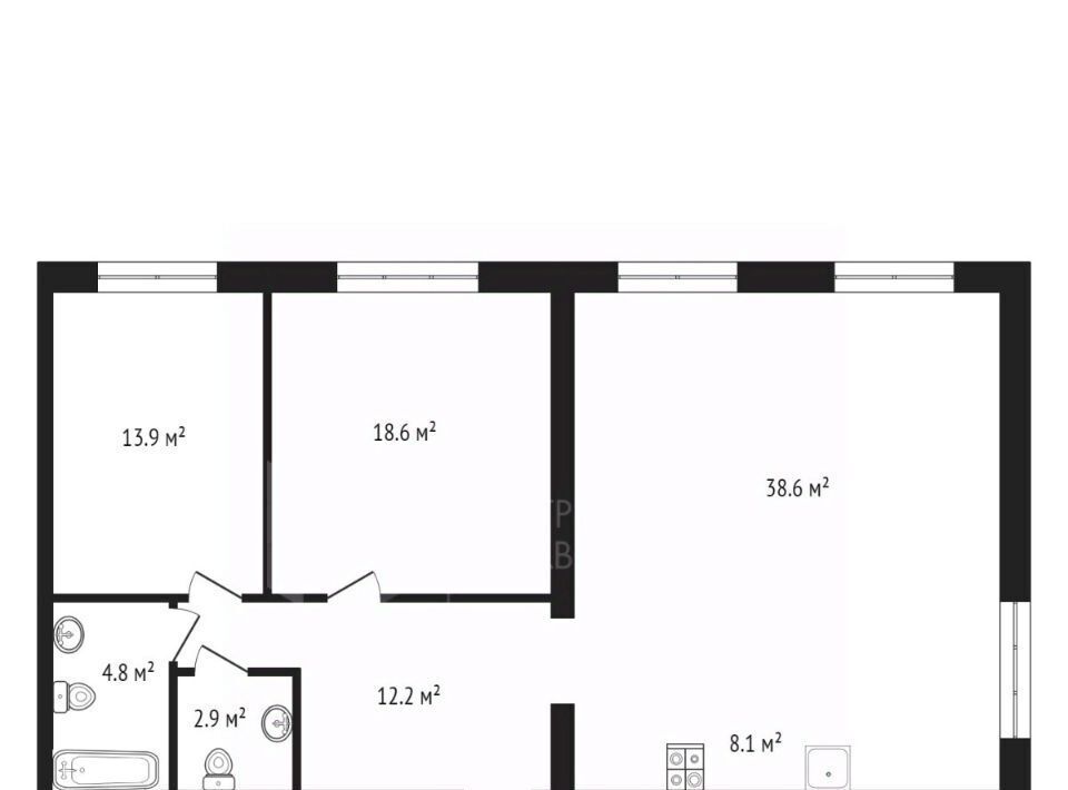 квартира г Тюмень р-н Центральный ул Новгородская 14 фото 2
