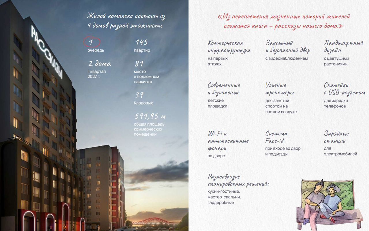 квартира г Ханты-Мансийск ул Промышленная 1 ЖК «Рассказы» фото 1