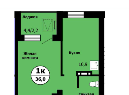 квартира г Красноярск р-н Свердловский Тихие зори ул Лесников 51 фото 2