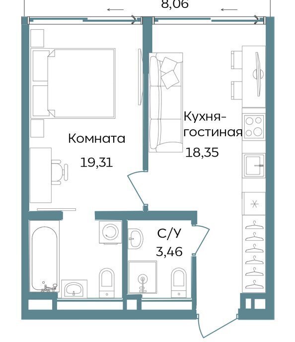 квартира г Саки курортный кластер Темпо фото 1