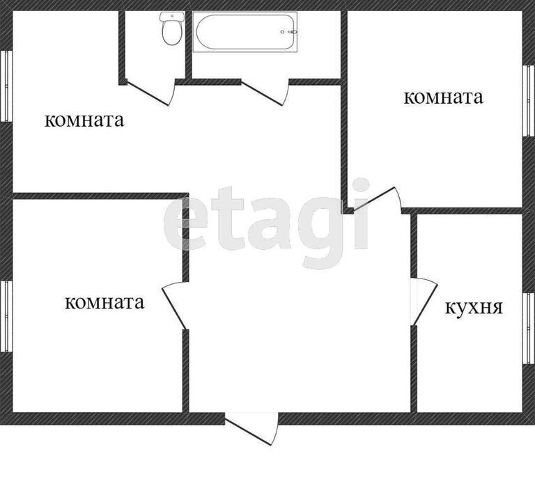 квартира г Златоуст квартал Металлист 6 фото 1