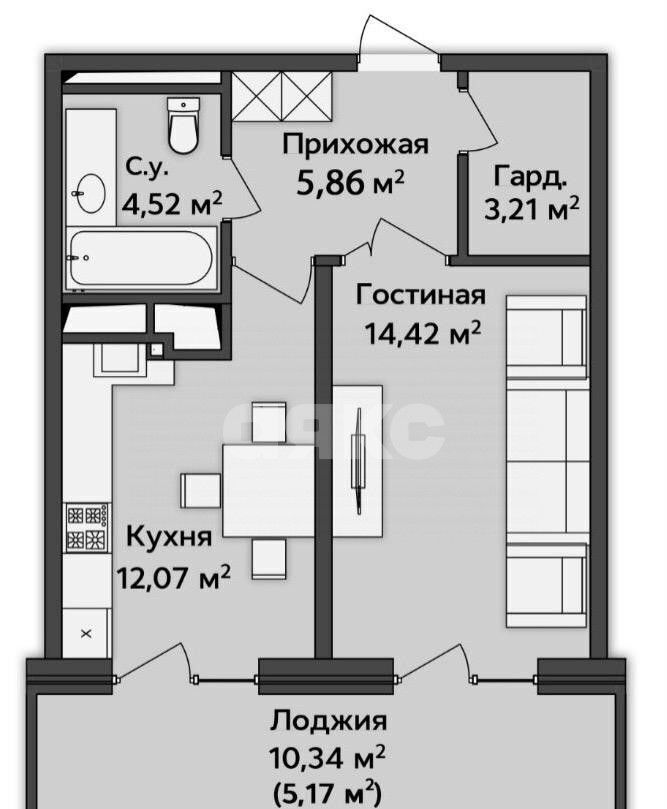 квартира г Майкоп ул Пирогова 4 фото 8