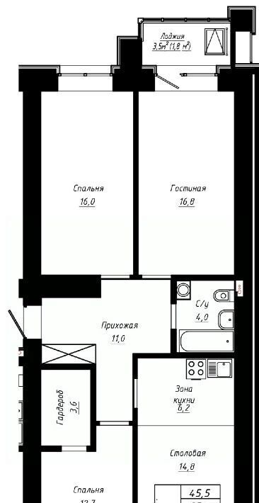 квартира г Барнаул р-н Индустриальный ул Сухэ-Батора 39 фото 1