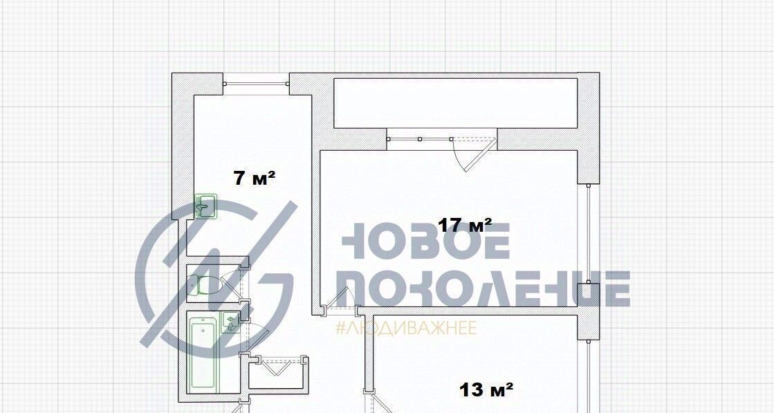 квартира г Омск р-н Центральный наб Тухачевского 20 Центральный АО фото 2