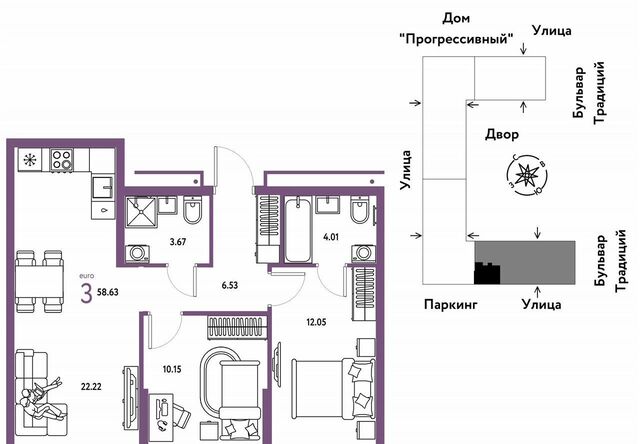 р-н Калининский ул Андрея Кореневского 1 корп. 1 фото