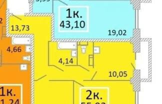 квартира г Красноярск р-н Советский Северный ул Мате Залки 10 м-н фото 19