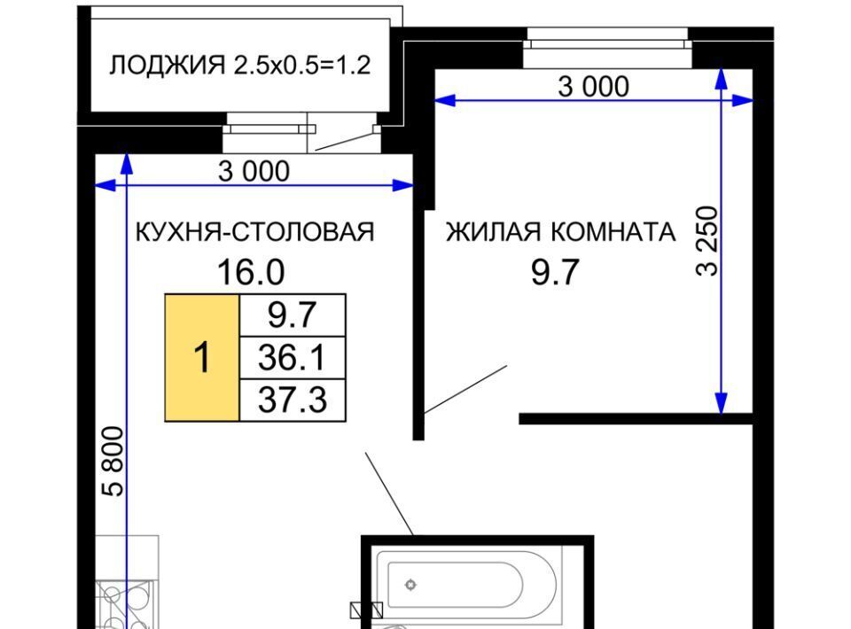 квартира г Краснодар р-н Прикубанский ул им. лётчика Позднякова 2к/23 фото 1