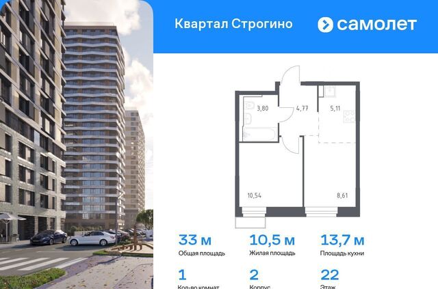 метро Мякинино ЖК «Квартал Строгино» к 2, Московская область, Красногорск фото