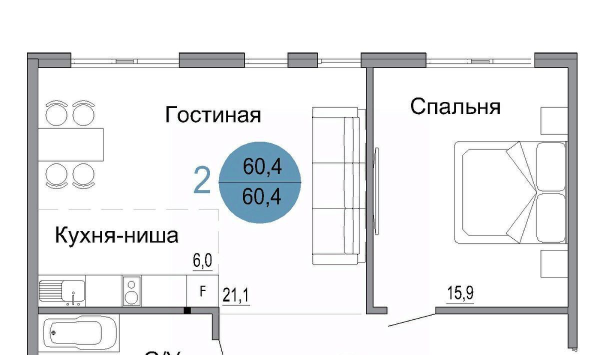 квартира г Керчь ЖК «Белый город» Белый город жилой комплекс фото 1