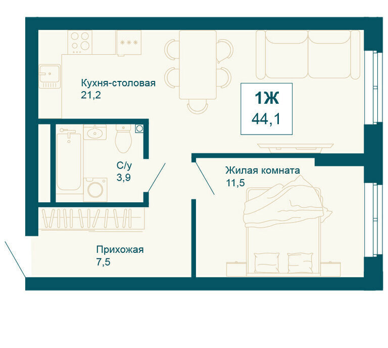 квартира г Екатеринбург р-н Чкаловский Ботаническая ул 8 Марта 197 ЖК «Новая Ботаника» фото 1