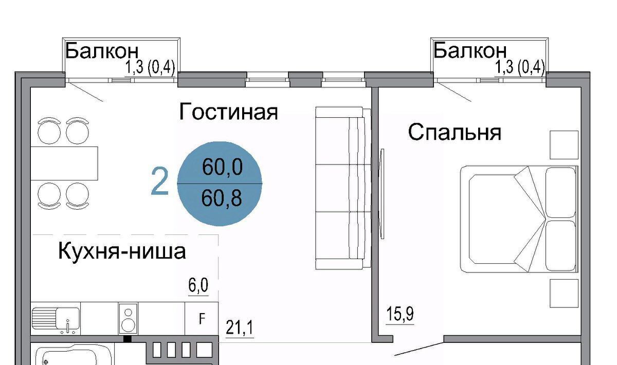 квартира г Керчь Белый город жилой комплекс фото 1