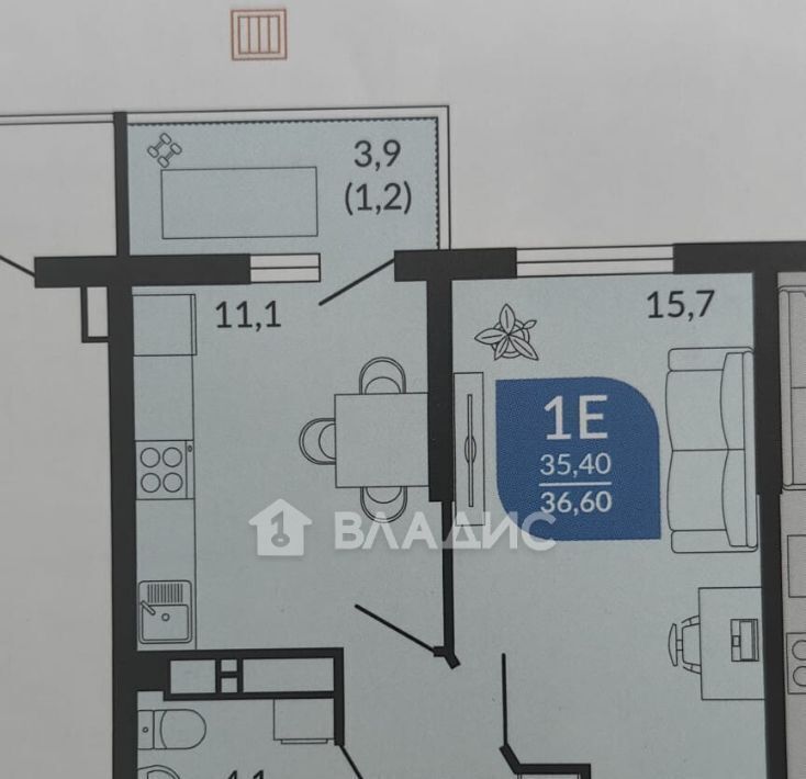 квартира г Новороссийск р-н Центральный ул Куникова 47г ЖК «Облака» фото 2