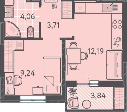 квартира г Краснодар р-н Прикубанский ул им. Александра Гикало 11/3 фото 1
