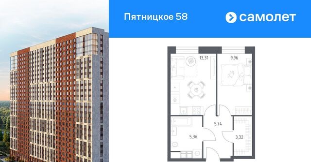 апарт-комплекс «Пятницкое 58» направление Ленинградское (северо-запад) ш Пятницкое 56Б фото