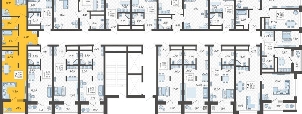 квартира г Сочи микрорайон Бытха Ясногорская улица, 16/2к 2 фото 2